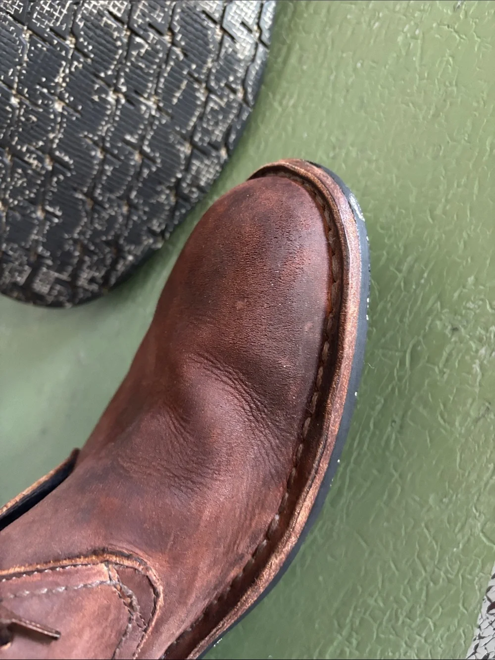 John Varvatos USA Hipster Chukka Boots Men’s Chestnut Brown Leather Size 10.5